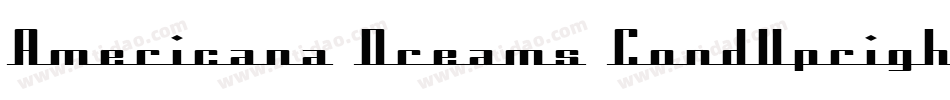 Americana Dreams CondUpright字体转换